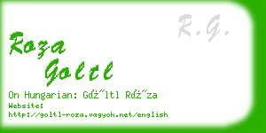 roza goltl business card